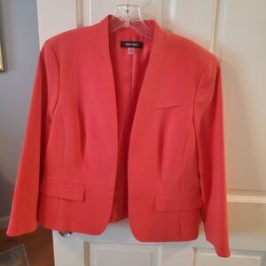 Nine West Orange/Coral Blazer